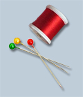 thread and pins